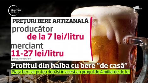 Tot mai multe halbe cu bere artizanală