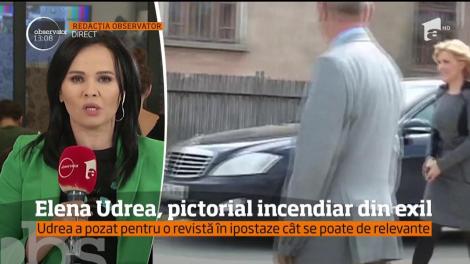 Elena Udrea, pictorial incendiar din exil