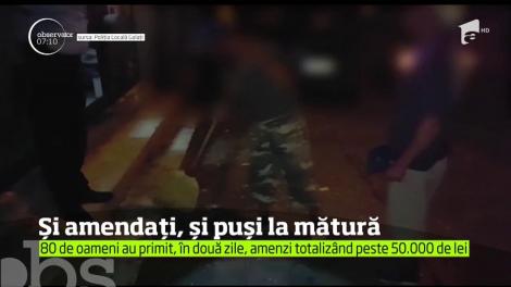 Și amendați, și puși la mătură