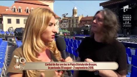 Interviu cu Laurențiu Cazan din Piața Sfatului, unde se desfăşoară Festivalul ”Cerbul de Aur”