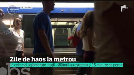 Bucureşti a devenit Capitala haosului! Zeci de mii de oameni s-au înghesuit la metrou, din cauza unor lucrări care au paralizat traficul