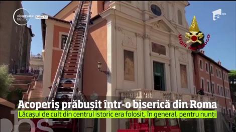 Acoperișul bisericii  San Giuseppe dei Falegnami din Roma s-a prăbușit