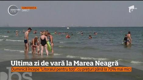 Ultima zi de vară, petrecută la Marea Neagră