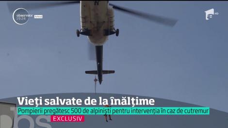 Vieți salvate de la înălțime! Pompierii pregătesc 500 de alpiniști pentru intervenția în caz de cutremur