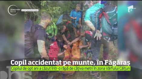 Copil accidentat pe munte, în zona Vârfului Călțun, Munţii Făgăraş
