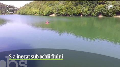Un bărbat a murit &icirc;necat chiar sub ochii fiului său