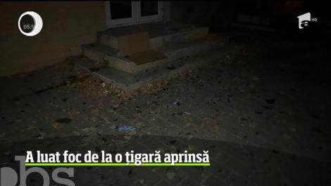 Un bărbat din Iași a murit carbonizat &icirc;n propriul apartament după ce a adormit cu țigara aprinsă