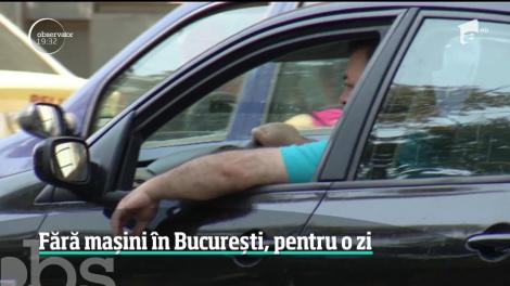 Fără mașini în București, pentru o zi