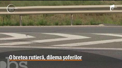 O porţiune din Autostrada Transilvania este atât de prost marcată, încât şoferii nu ştiu pe unde să meargă