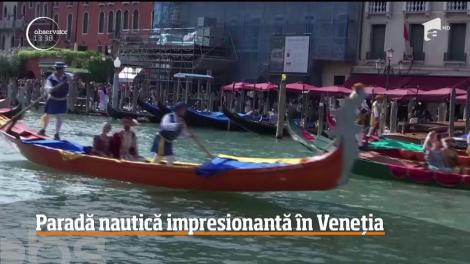 Paradă nautică impresionantă &icirc;n Veneția