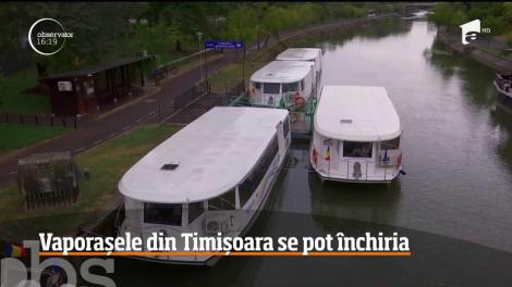 Edilii din Timişoara au găsit o variantă de valorificare a vaporaşelor de agrement cumpărate pe bani mulţi: le închiriază pentru petreceri