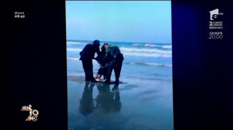 Smiley News! Bărbat încătușat pentru că a ignorat semnalele salvamarilor