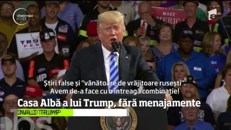 Cu Donald Trump la cârmă, Casa Albă a devenit nefuncţională, iar un fost şef de cabinet al preşedintelui o compară chiar cu un "oraş al nebunilor"