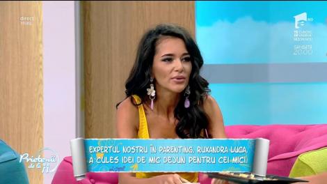 Ruxandra Luca, idei pentru masa celor mici: ”Dacă iau un mic dejun bun acasă, au șanse să se descurce mai bine la școală”