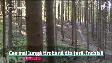 Cea mai lungă tiroliană din ţara noastră stă închisă. Edilii din Săcele au aflat că instalaţia de pe traseul Canionului Şapte Scări funcţionează fără toate avizele