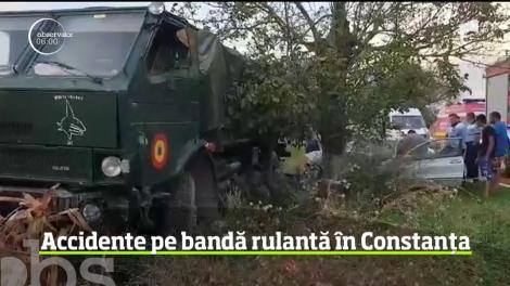 Accidente pe bandă rulantă în judeţul Constanţa