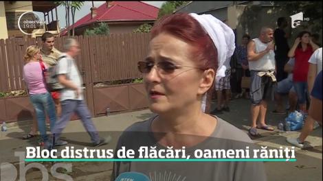 Un incendiu devastator a lăsat 54 de familii din Capitală pe drumuri