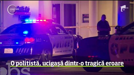Incident neobişnuit &icirc;n Dallas. O poliţistă a &icirc;mpuşcat mortal un t&acirc;năr, &icirc;n urma unei confuzii bizare.