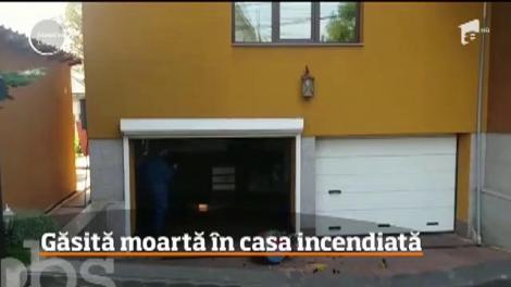 O femeie a fost găsită moartă într-o locuință incendiată