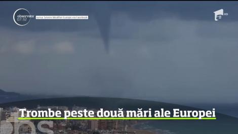 VIDEO! O tornadă a fost observată în timpul unei furtuni deosebit de puternice: Fenomene meteorologice neobișnuite în Europa