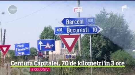 Oficialii se ceartă pe șoseaua de centură a Capitalei, iar șoferii stau blcați cu orele &icirc;n trafic
