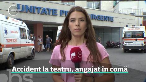 Un angajat al Teatrului de Comedie a ajuns în stare critică la spital după un accident de muncă