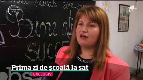 Prima zi de școală la sat diferită de cea de la oraș