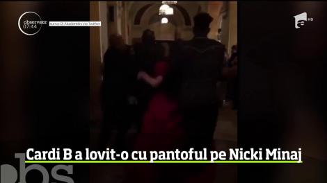 Cântăreţele Cardi B şi Nicki Minaj au fost filmate în timpul unei altercaţii