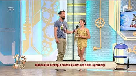 Rianna Dîrlă a început baletul la vârsta de patru ani și acum este vicecampioană mondială la dans
