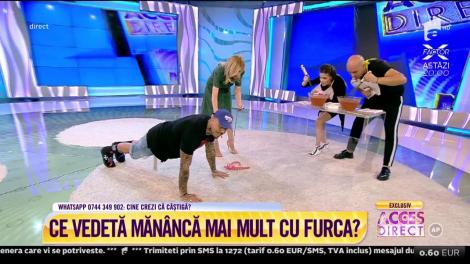 Wow! Alex Velea face 50 de flotari într-un minut!