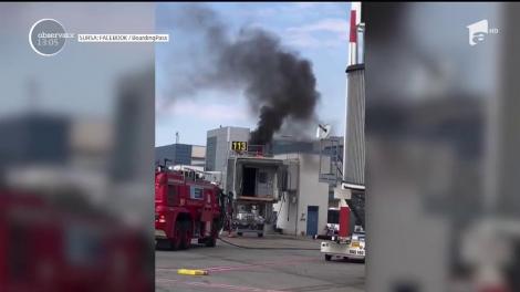 INCENDIU cumplit la Aeroportul Otopeni! Pasagerii au trăit clipe de groază! Ce s-a întâmplat (VIDEO)