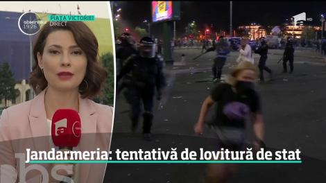 Jandarmeria Română acuză o lovitură de stat în cazul protestelor din 10 august