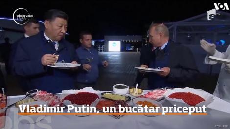 Un moment inedit a avut loc la întâlnirea dintre preşedintele rus şi omologul său chinez