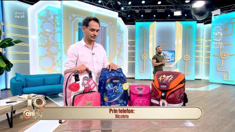 ”Ce încape într-un ghiozdan”. Nicoleta a câștigat provocarea de la Neatza