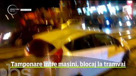 Un accident în care au fost implicate două autovehicule a provocat haos în cartierul Rahova din Capitală