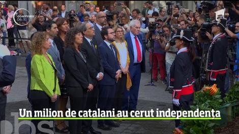 Sărbătoarea naţională a Cataloniei s-a transformat într-un marş masiv pentru independenţă