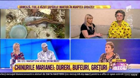 Mama Mariana susține că se chinuie de șase ani cu șopârla în stomac, dar nimeni nu crede: "Medicii îmi spun că nu am nimic, dar în burta mea e ceva care mişcă"