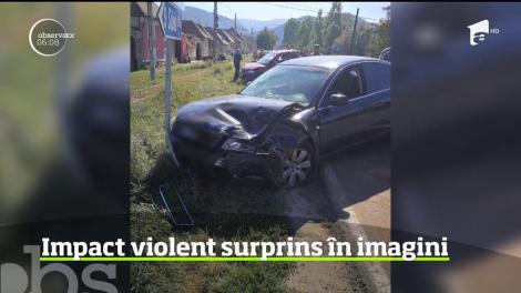 Grav accident petrecut pe un drum judeţean din Sibiu, în localitatea Răşinari, după ce un şofer de 19 ani nu a acordat prioritat