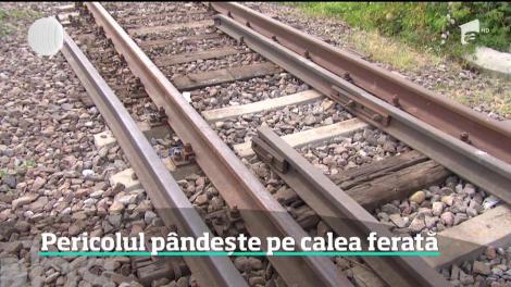 Liniile de cale ferată din România pot fi un pericol