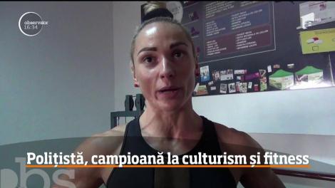 O tânără poliţistă din Maramureş a reuşit să devină campioană naţională la culturism şi fitness