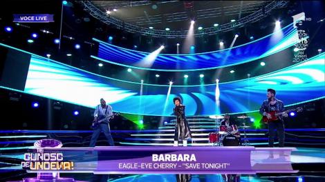 Barbara Isasi se tranformă în Eagle-Eye Cherry - Save Tonight