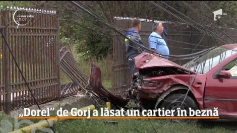 "Dorel" de Gorj a lăsat un cartier întreg fără curent și apă!