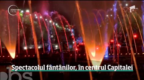 Capitala se schimbă la faţă. Cele 44 de fântâni arteziene care au stat în reparaţii în ultimele luni sunt pregătite pentru spectacol