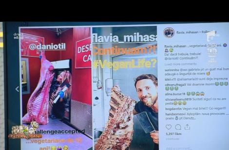 Povestea pozei din abator a vegetarienei Flavia: ”Prin câte am trecut... Mirosea foarte puternic”