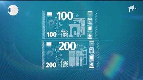 Noile bancnote de 100 şi 200 de euro au fost prezentate publicului la sediul Băncii Centrale Europene din Frankfurt