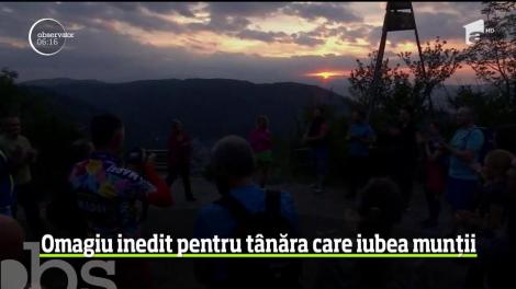 Omagiu inedit pentru Diana Pora, tânăra care a murit în Masivul Piatra Craiului