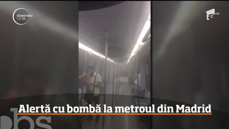 PANICĂ la metroul din Madrid! A fost ALERTĂ cu BOMBĂ