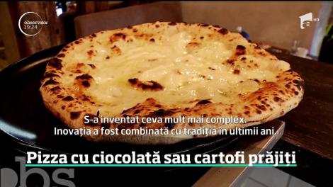 Pizza cu ciocolată sau cartofi prăjiţi