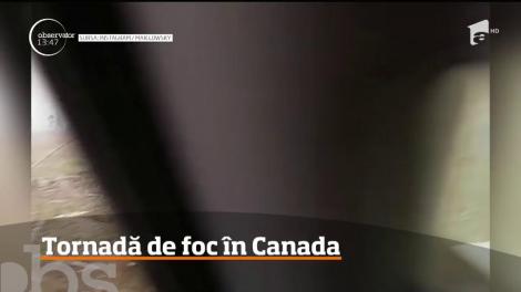 Zeci de pompieri din Canada au văzut moartea cu ochii în timpul unei misiuni