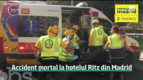 O schelă s-a prăbuşit de pe celebrul hotel Ritz din Madrid: un mort și 11 răniți